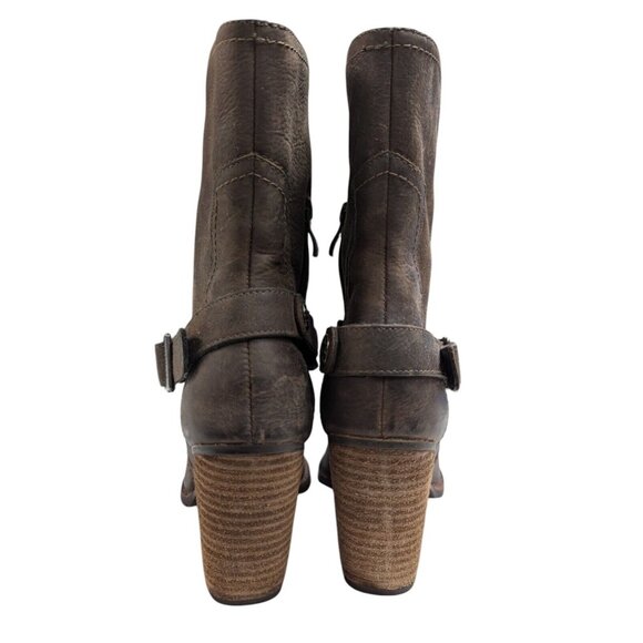 Eastland Womens 6.5 Booties Bellamy 1955 Bootie Leather Zip Cowgirl Western - Picture 6 of 12